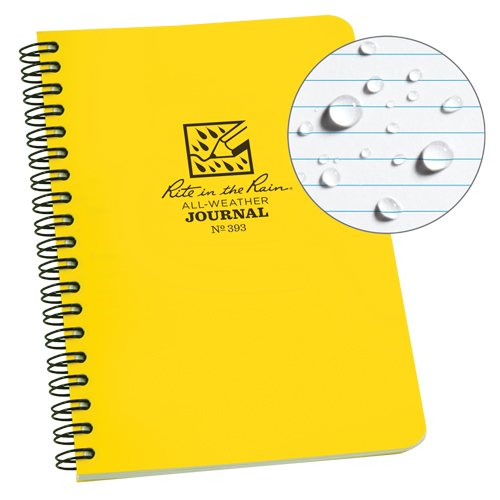 Side-Spiral Notebook, Soft Cover, Yellow, 64 Pages, 4-5/8" W x 7" L Equipment World