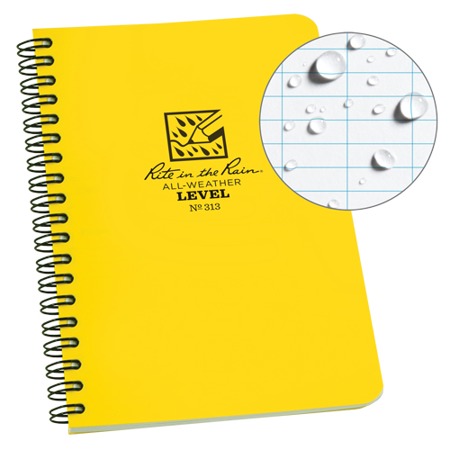 Side-Spiral Notebook, Soft Cover, Yellow, 64 Pages, 4-5/8" W x 7" L Equipment World