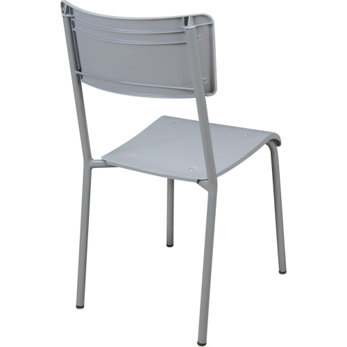 Ventura Stacking Chair, Polypropylene, 36" High, 300 lbs. Capacity, Grey Equipment World