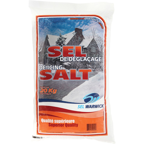 Ice Melting Salt, 44.1 lbs. (20 kg), Bag, -10°C (14°F) Equipment World
