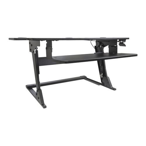 Goya Sit-Stand Workstation, Desktop Unit, 20" H x 42" W x 16" D, Black Equipment World
