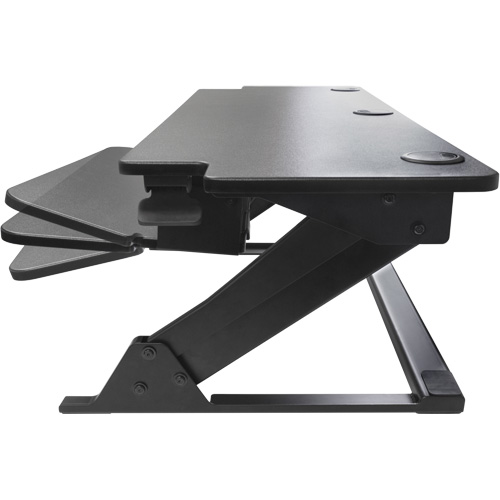 Goya Sit-Stand Workstation, Desktop Unit, 20" H x 42" W x 16" D, Black Equipment World