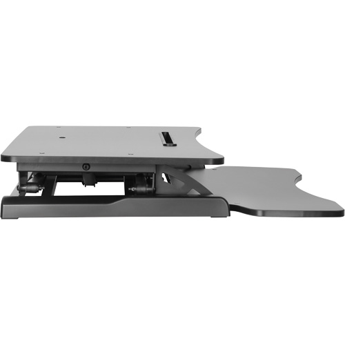 Goya Sit-Stand Workstation, Desktop Unit, 22" H x 31-1/2" W x 24" D, Black Equipment World