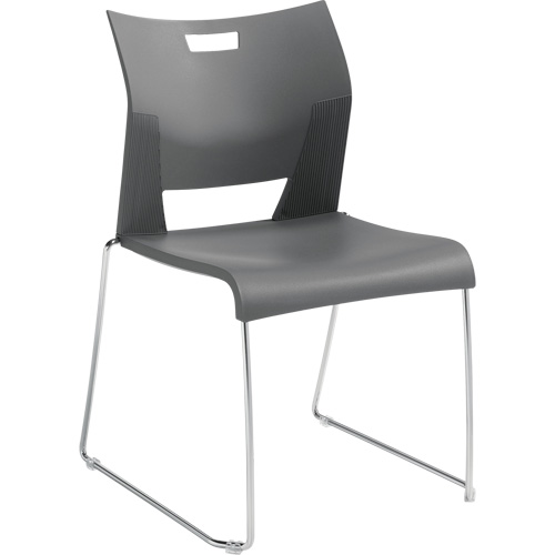 Chaise de formation sans bras Duet, Plastique, Hauteur 33-1/4", Capacit&eacute; 350 lb, Gris Equipment World