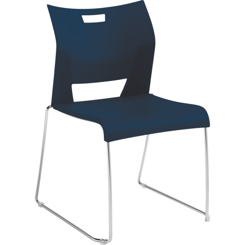 Duet Armless Training Chair, Plastic, 33-1/4" High, 350 lbs. Capacity, Blue Equipment World