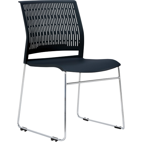 Activ Series Stacking Chairs, Polypropylene, 32-3/8" High, 275 lbs. Capacity, Black Equipment World