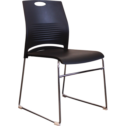 Activ Series Stacking Chairs, Plastic, 23" High, 275 lbs. Capacity, Black Equipment World