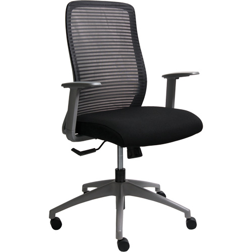 Era Series Adjustable Office Chair, Fabric/Mesh, Black, 275 lbs. Capacity Equipment World