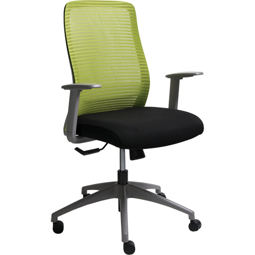 Era Series Adjustable Office Chair, Fabric/Mesh, Green, 275 lbs. Capacity Equipment World