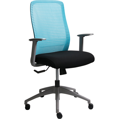 Era Series Adjustable Office Chair, Fabric/Mesh, Blue, 275 lbs. Capacity Equipment World