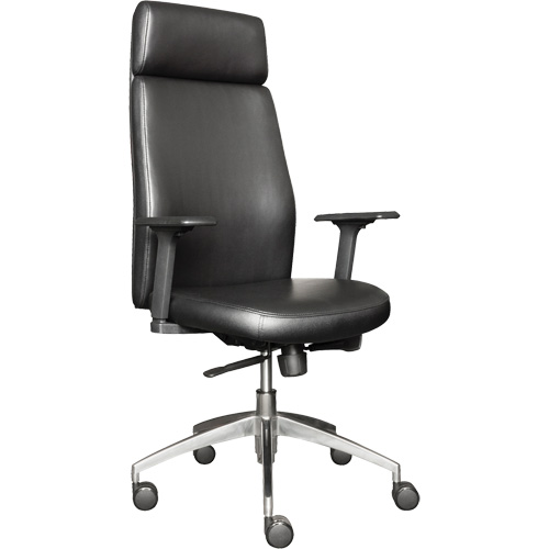 Activ Series High Back Executive Chair, Polyurethane/Vinyl, Black, 275 lbs. Capacity Equipment World