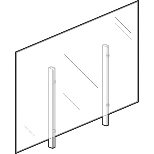 Sneeze Guard, 48" W x 36" H Equipment World
