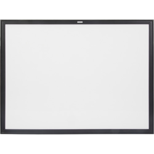Black MDF Frame Whiteboard, Dry-Erase/Magnetic, 48" W x 36" H Equipment World