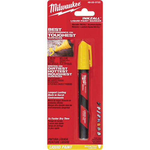Inkzall Paint Marker, Liquid, Yellow Equipment World