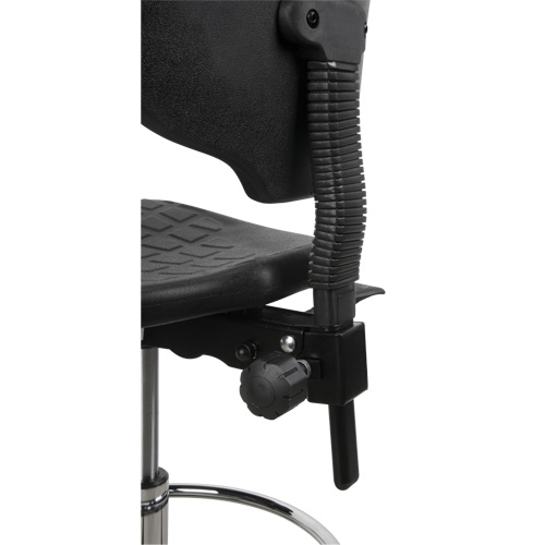 Tabouret robuste et ergonomique, Mobile, Ajustable, 39" - 48", Polyur&eacute;thane Si&egrave;ge, Noir Equipment World