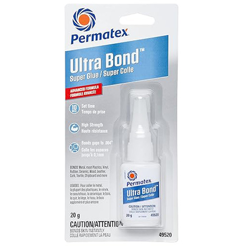 Ultra Bond Fast Drying Super Glue Adhesive, 20 g, Bottle, Clear Equipment World