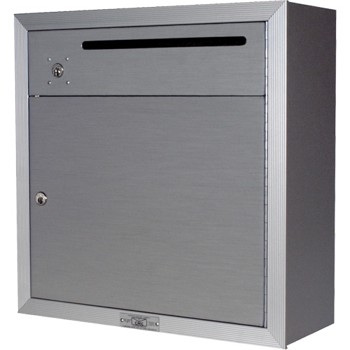 Collection Box, Surface -Mounted, 12-3/4" x 16-3/8", 2 Doors, Aluminum Equipment World