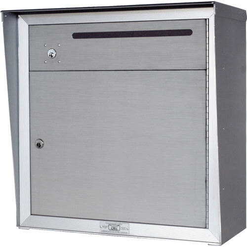 Collection Box, Wall -Mounted, 12-3/4" x 16-3/8", 2 Doors, Aluminum Equipment World