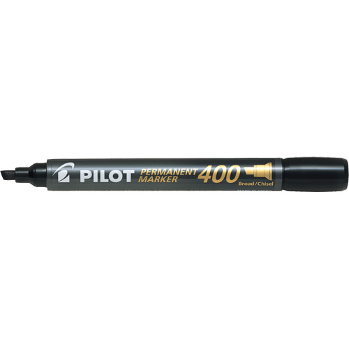 400 Permanent Marker, Chisel, Black Equipment World
