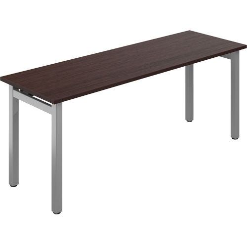Newland Table Desk, 29-7/10" L x 72" W x 29-3/5" H, Dark Brown Equipment World