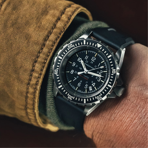 Large Diver's Automatic Watch, Digital, Battery Operated, 41 mm, Black Equipment World