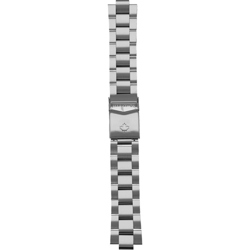 Grande montre automatique de plong&eacute;e avec feuille d'&eacute;rable gris et bracelet en acier inoxydable, Num&eacute;rique, &agrave; piles, 41 mm, Argent Equipment World
