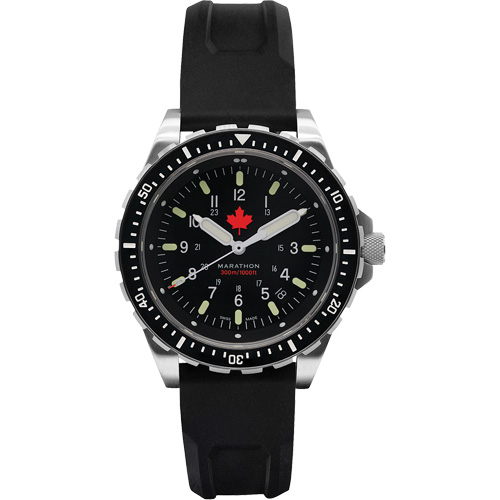 Red Maple Jumbo Diver's Quartz Watch, Digital, Battery Operated, 46 mm, Black Equipment World