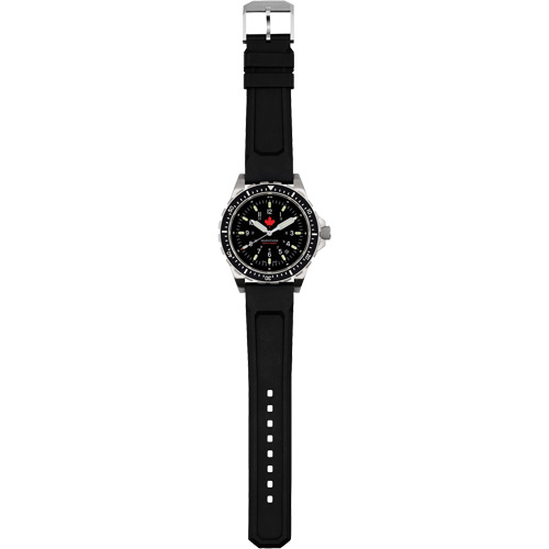 Red Maple Jumbo Diver's Quartz Watch, Digital, Battery Operated, 46 mm, Black Equipment World