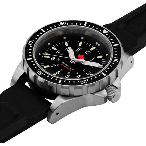 Red Maple Jumbo Diver's Quartz Watch, Digital, Battery Operated, 46 mm, Black Equipment World
