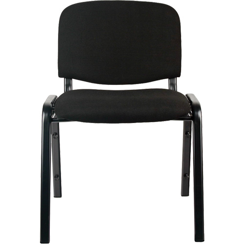 Stacking Chairs, Fabric, 32" High, 250 lbs. Capacity, Black Equipment World