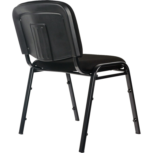 Stacking Chairs, Fabric, 32" High, 250 lbs. Capacity, Black Equipment World