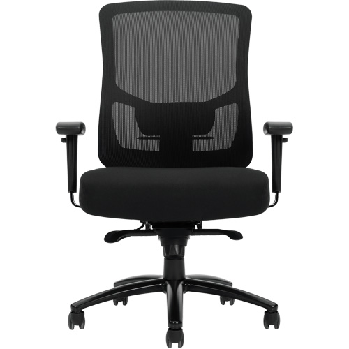 Raven 400 High-Back Heavy-Duty Synchro-Tilter, Mesh, Black, 400 lbs. Capacity Equipment World