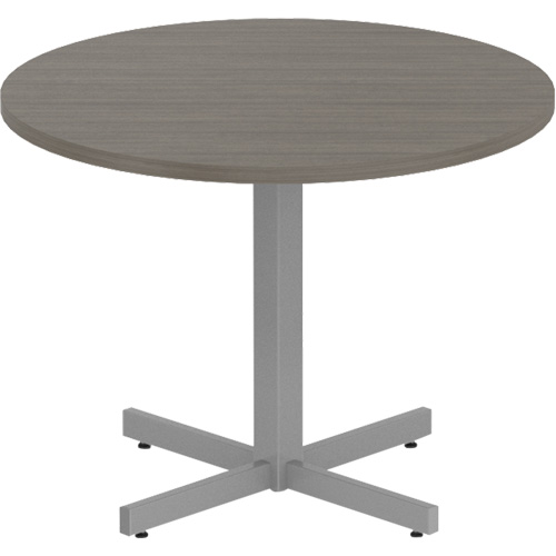 Table ronde &agrave; hauteur r&eacute;glable Newland, 36" lo x 36" la x 29" h, Dessus de 1", Stratifi&eacute;, Brun Equipment World