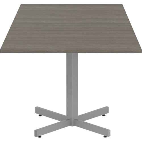 Newland Height-Adjustable Square Table, 36" L x 36" W x 29" H, 1" Top, Laminate, Brown Equipment World