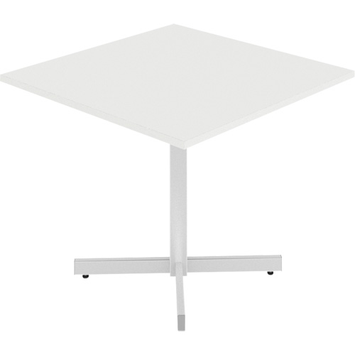 Newland Height-Adjustable Square Table, 36" L x 36" W x 29" H, 1" Top, Laminate, White Equipment World