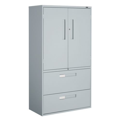 Armoire Multi-Stor, Acier, 3 Tablettes, 65-1/4" h x 36" la x 18" P, Gris Equipment World
