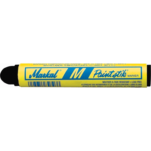 M Paintstik&reg; Paint Marker for Heat Treating, Solid Stick, Black Equipment World