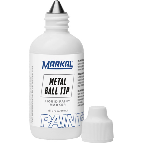 Paint-Riter&reg; Metal Ball Tip, Liquid, White Equipment World