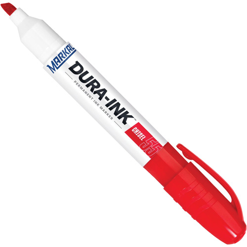 Dura-Ink&reg; Marker #55, Red, Chisel Tip Equipment World
