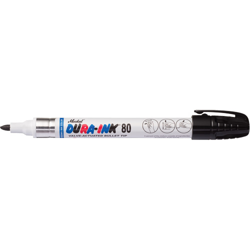 Dura-Ink&reg; 80 Permanent Marker, Medium, Black Equipment World