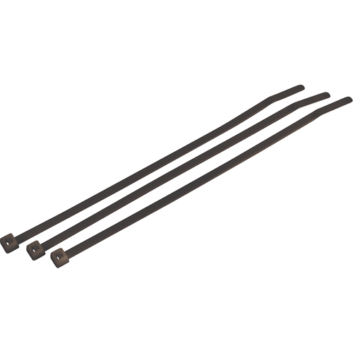 Cable Ties, 7-1/2" Long, 50 lbs. Tensile Strength, Black Equipment World
