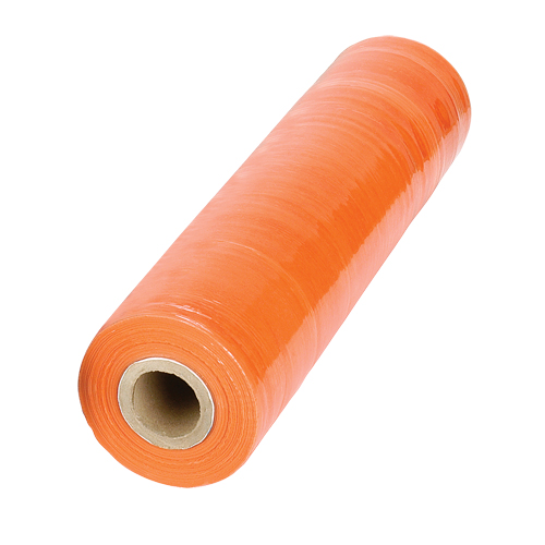 Stretch Wrap, 80 Gauge (20.3 micrometers), 18" x 1000', Orange Equipment World