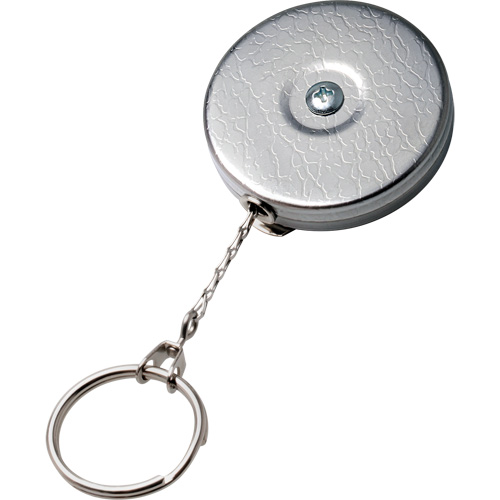 Original Series Retractable Keychain, Chrome, 24" Cable, Belt Clip Attachment Equipment World