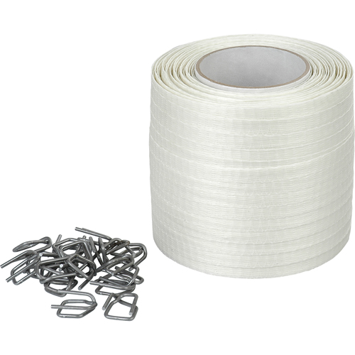 Woven Cord Strapping, Polyester, 1/2" W x 750' L Equipment World