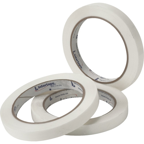White General Purpose Strapping Tape, 2.7 mils Thick, 9.144 mm (0.36") x 54.864 m (180')  Equipment World