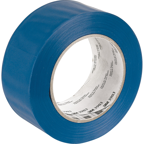 Rubans adh&eacute;sifs en vinyle 3903, 50 mm (2") la x 45,5 m (149,25') lo, 6,3 mils, Bleu Equipment World