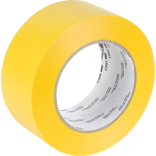 Rubans adh&eacute;sifs en vinyle 3903, 50 mm (2") la x 45,5 m (149,25') lo, 6,3 mils, Jaune Equipment World