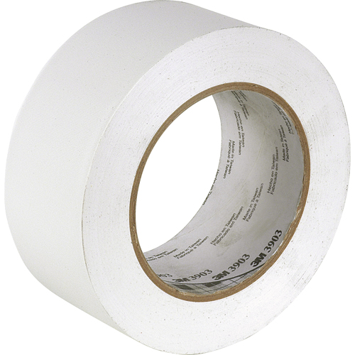 Rubans adh&eacute;sifs en vinyle 3903, 50 mm (2") la x 45,5 m (149,25') lo, 6,3 mils, Blanc Equipment World