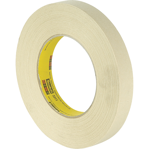 Scotch&reg; Performance 231 Masking Tape, 18 mm (3/4") x 55 m (180'), Tan Equipment World