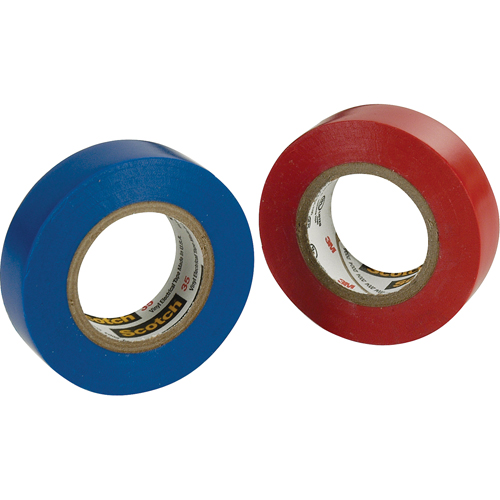 Scotch&reg; 35 Colour Coded Tape, 12.7 mm (1/2") x 20.1 m (66'), Blue, 7 mils Equipment World